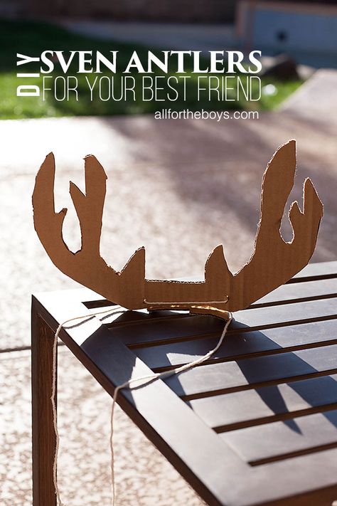 DIY Sven Antlers Sven Costume, Deer Antlers Diy, Diy Antlers, Sven Frozen, Frozen Crafts, Hunting Birthday, Frozen Christmas, Frozen Costume, Travel Movies