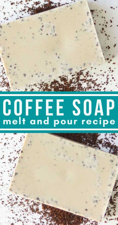 Homemade Coffee Soap, Homemade Coffee Soap Recipes, Coffee Melt And Pour Soap Recipe, Homemade Bar Soap Recipe, Melt And Pore Soap Recipes, Melt And Pour Soap Recipes For Face, Homemade Soap Recipes Melt And Pour, Soap Making Melt And Pour, Shea Butter Melt And Pour Soap Recipes