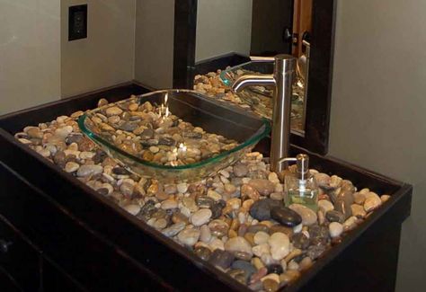 Diy Concrete Sink, Diy Bathroom Sink, Bathroom Countertop Storage, Glass Bathroom Sink, Bathroom Sink Bowls, Bathroom Sink Ideas, Bathroom Sink Design, Unique Bathroom Vanity, Small Bathroom Sinks