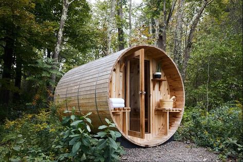 Luxury Catskills Glamping | Eastwind Hotel Review | Field Mag Catskill Hotel, Barrel Sauna, Prefab Cabins, Glamping Site, Nyc Design, Hotel Bar, Bunk House, Hotels Design, Hotel Restaurant