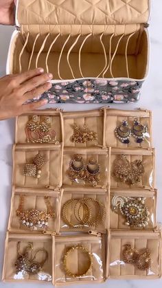 Bottle Green Saree, Organize Jewelry, Jewelery Organizer, Handbag Tutorial, Cute Stationary School Supplies, Pencil Case Pouch, Jewellery Bag, Jewelry Box Diy, Diy Bag Designs