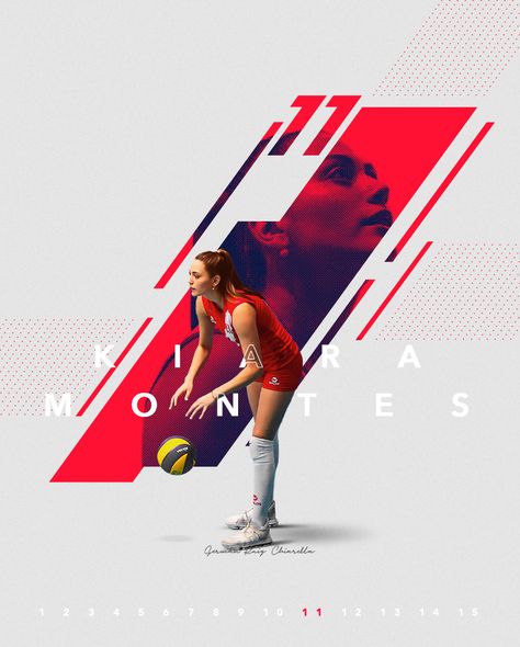 Kiara Montes on Behance Sport Graphic Design Inspiration, Sport Layout Design, Athletic Poster Design, Award Show Design, Sport Design Graphic, Sport Graphic Design, Athlete Poster, Sports Layout, Sports Poster Design