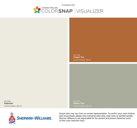 Sherwin Williams Copper Pot, Copper Pot Sherwin Williams, Sherman Williams, 5 Year Plan, Basement Walls, Color Chip, Copper Pots, Year Plan, Sherwin Williams