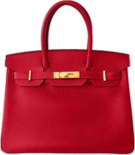 Birkin 30 leather handbag Hermès Red in Leather - 44373505 Red Birkin Bag, Red Birkin, Birkin 30, Classic Flap Bag, Hermes Handbags, Hand Bags, Classic Flap, Hermes Birkin, Flap Bag