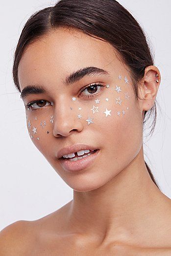 Star Freckles Star Freckles, 1913 Fashion, Celestial Wedding, Hair Color Pastel, Make Up Inspo, Slicked Back Hair, Festival Makeup, Face Stickers, Beautiful Mess