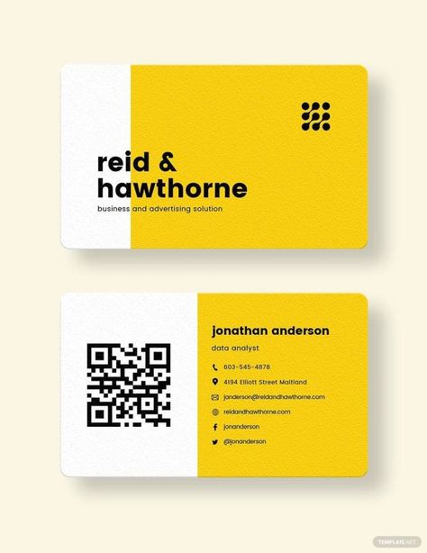 QR Code Business Card Template in PSD, Publisher, Pages Formal Business Card, Business Card Qr Code, Business Card With Qr Code, Business Card With Qr, Cake Business Cards, Examples Of Business Cards, Qr Code Business, Business Card Stand, Report Card Template