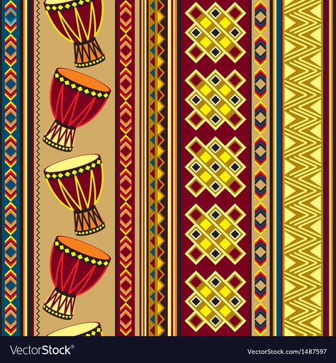 Drums Music, African Drum, Music Culture, African Fabric, Fabric By The Yard, Triangles, Drums, East Urban Home, Yard