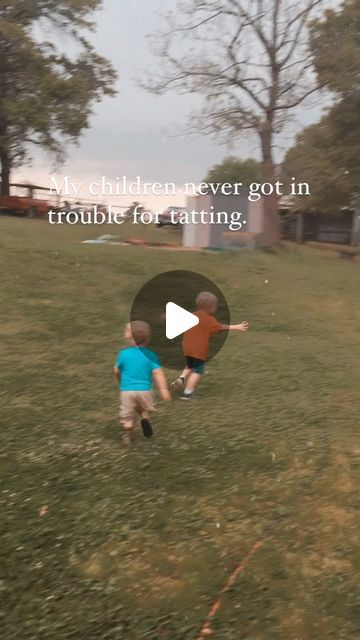 Dr. David and Amanda Erickson on Instagram: "This video of our boys playing in the rain brings back so many memories and so much joy. It reminds me of how vital it is to cultivate a relationship where our children feel safe to share their struggles. One of the ways we do this is through our responses to tattling. 

Instead of getting them in trouble, I use these moments to build friendship, trust, and connection.

👉🏼 For younger kids: “Thank you for coming to me. Are you telling me to get him in trouble or because you need help?”

👉🏼 For older kids: “Thank you for coming to me. Are you telling me because you need help or because you need someone to listen?”

Now I know what you’re thinking. “What if my child says “to get him in trouble?”

This is an opportune time guide them towards un How To Get Out Of Trouble With Parents, Defiant Children Parenting, Kids Getting Whooped By Parents, How To Deal With Transphobic Parents, Playing In The Rain, Reactive Attachment Disorder Parenting, Parenting Strategies, Boys Playing, Thank You For Coming