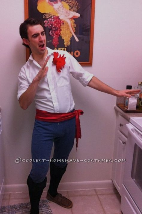 Eric Costume, Prince Eric Costume, Halloween Treats For School, Disney Fancy Dress, Adult Mermaid Costume, Treats For School, Couple Halloween Costume, Mermaid Costume Diy, Mermaid Costumes