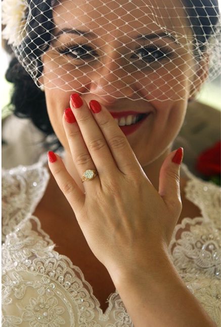 Wedding Manicures For Bride, Bride With Red Nails, Red Nails Wedding Brides, Red Bride Nails, Red Nails Bride, Wedding Nails Red For Bride, Bride Red Nails, Bride Nails Red, Red Nails Wedding