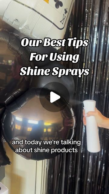 Party Hop 🎉 Balloons 🎈 on Instagram: "Tip Tuesday 💡 Here’s our best tips on how we like to use shine spray in our balloon garlands when needed. Let us know what else you want to know about shine spray?!? 🙌🏻🎉  #balloon #balloongarland #balloondecor #balloontutorial #balloonstylist #tipsandtricks #balloonhacks #partyplanner #tiptuesday" Balloon Hacks, How To Make Balloon, Tire Shine, Transparent Balloons, Tip Tuesday, Shine Spray, Glitter Spray, Balloon Ideas, Diy Sprays