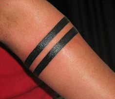 Arm bands. Armband Tattoo Meaning, Black Band Tattoo, Ankle Band Tattoo, Stripe Tattoo, Best 3d Tattoos, Band Tattoo Designs, Armband Tattoo Design, Arm Band Tattoo, Parallel Lines