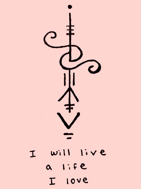 Manifestation Symbol, Witch Protection Symbols, Witch Symbols, Sigil Tattoo, Magick Symbols, Rune Tattoo, Rune Symbols, Wiccan Symbols, Witch Spirituality