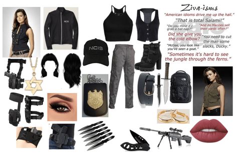 Special Agent Outfit, Fbi Agent Aesthetic Female Outfit Black, Fbi Agent Aesthetic Female Outfit, Ncis Outfits, Secret Agent Outfit Women, Ziva David Outfits, Ncis Abby Costume, Ellie Bishop Ncis Outfits, Secret Agent Outfit