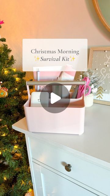 Susie Lake | SAHM Content Creator on Instagram: "Christmas morning is always so hectic. This is one of my favorite mom hacks for Christmas! I love preparing a survival kit to have ready to go while we open gifts! This is what I put in ours this year: - Screw drivers - Scissors - Box cutter - Batteries - Notebook for writing down who gave the girls gifts to thank later - Envelope in case we get money or gift cards - Trash bags - Ziplocks for any small pieces - External battery for phone - The girls’ camera Having all of this ready to go helps us enjoy Christmas morning and opening gifts without having to search for things we need. #christmas #christmasprep #christmasmorning #christmasmorningsurvivalkit #momtips #momhacks #momtipsandtricks #holidayprep #preparingforchristmas" Christmas Morning Presents, Opening Gifts, Screw Drivers, Christmas Prep, Holiday Prep, Get Money, Instagram Christmas, External Battery, Mom Hacks