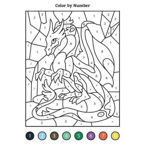 Dragon Coloring Pages, Math Coloring Worksheets, Dragon Birthday Parties, Dragon Coloring, Kids Printables, Dragon Coloring Page, Cool Dragons, Dragon Party, Unicorn Colors