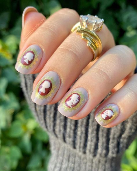 Cameo Nail Art, Cameo Nails, Finger Nails, Nail Art, Wedding Rings, Engagement Rings, My Style, Nails, Water