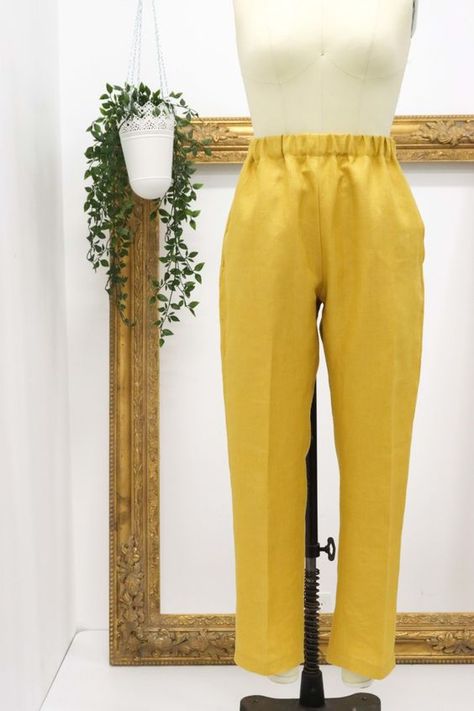 Elastic waist pants pattern