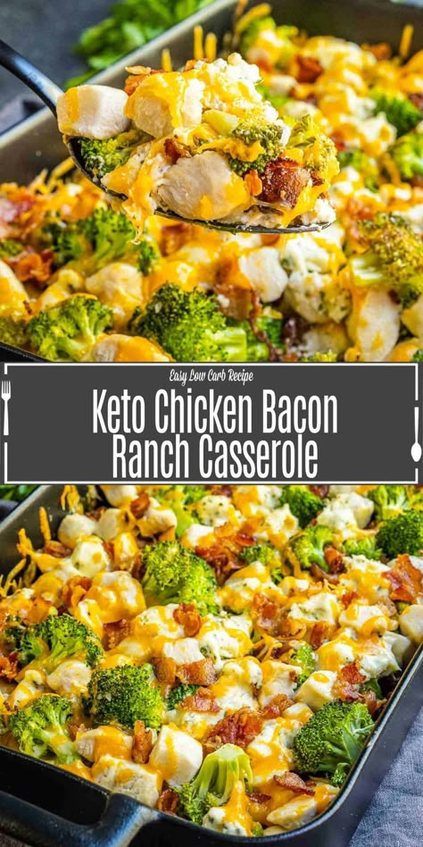 Keto Chicken Bake Casserole, Carb Free Casserole, Low Carb Cooked Chicken Recipes, Easy Keto Dinner Recipes For Two, Gluten Free Chicken Broccoli Casserole, Low Carb Chicken Broccoli Bake, Chicken Bacon Meals, Paleo Casserole Recipes For Dinner, Healthy Keto Chicken Recipes