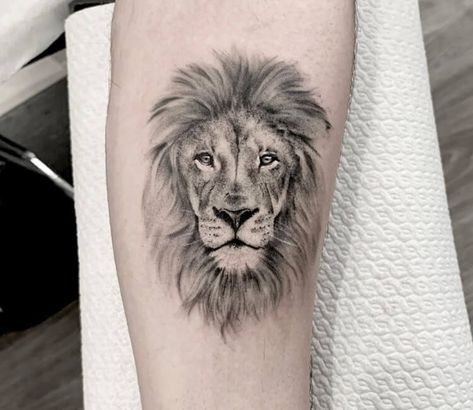 Tattoo photo - Lion tattoo by Ilaria Tattoo Art Beautiful Lion Tattoo, Aslan Lion Tattoo, Powerful Lion Tattoo, Narnia Lion Tattoo, Lion Tatoos Small, Lion Arm Tattoo Man, Leo Tattoo For Men Lion, Lion Head Tattoos For Women, Lion Tattoos Small