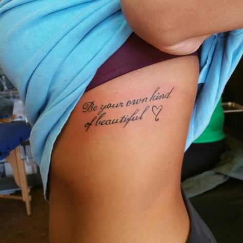 Women Tattoo Ideas Quotes, Tattoo Ideas Female Sayings, Upper Thigh Quote Tattoo Women, Saying For Tattoos, Sayings Tattoos For Women, Daughter Of A King Tattoo, Womens Side Tattoos Ribs, Saying Tattoos For Women, Front Thigh Tattoos Women Quotes