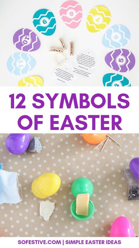 Easter Symbols For Kids, Easter Story For Kids, Lds Easter, Resurrection Eggs, Family Activities Preschool, Easter Symbols, Christ Centered Easter, The Easter Story, Activity Day Girls