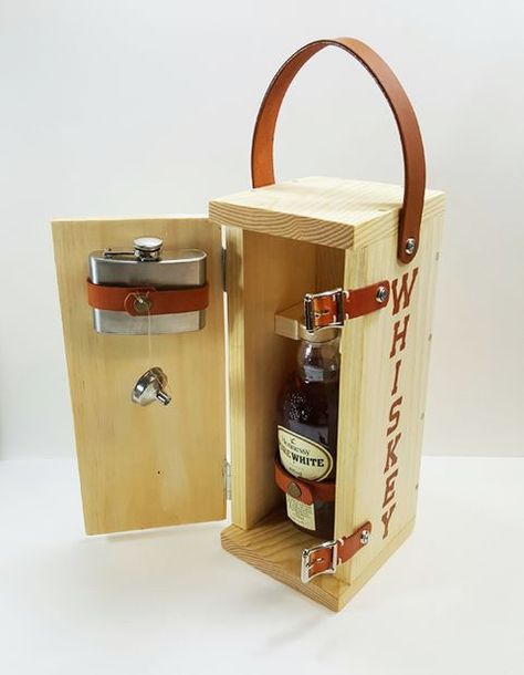 Whiskey Gift Box, Beer Box, Woodworking Storage, Woodworking Box, Whiskey Gifts, Woodworking Joints, Woodworking Workbench, Wine Box, Woodworking Bench