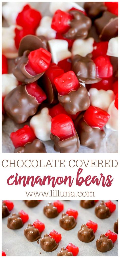 Cinnamon Bears Recipe, Homemade Candy Bars, Breakable Heart, Cinnamon Bears, Holiday Snack, Spicy Chocolate, Bear Recipes, Custard Desserts, Winter Treats