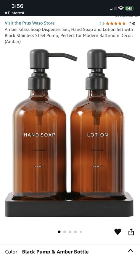 Amber Soap Dispenser, Hand Soap And Lotion Set, Glass Soap Dispenser Bathroom, Amber Glass Soap Dispenser, Kitchen Sink Styling, Hand And Dish Soap Dispenser, Handmade Tray, Soap Dispenser Set, Lotion And Soap Dispensers