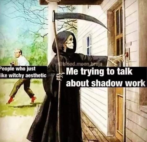 Shadow Work Book, Witch Jokes, Spiritual Coaching, Memes Pt, Spiritual Coach, Teen Quotes, Witch Aesthetic, Blood Moon, Wholesome Memes