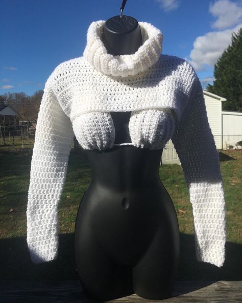 Crochet Turtleneck Top, Crochet Turtle Neck Top, Crochet Turtle Neck, Crochet Turtleneck, Crocheted Sweaters, Cropped Turtleneck, Turtle Neck Crop Top, Crochet Turtle, Crochet Business