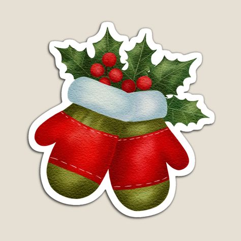 Get my art printed on awesome products. Support me at Redbubble #RBandME: https://www.redbubble.com/i/magnet/Watercolor-Christmas-Mittens-with-Holly-and-Berries-by-AllaMashycheva/166529101.TBCTK?asc=u Christmas Mittens, Holly And Berries, Watercolor Christmas, Christmas Watercolor, My Art, Awesome Products, Magnets, Illustrations, Art Prints