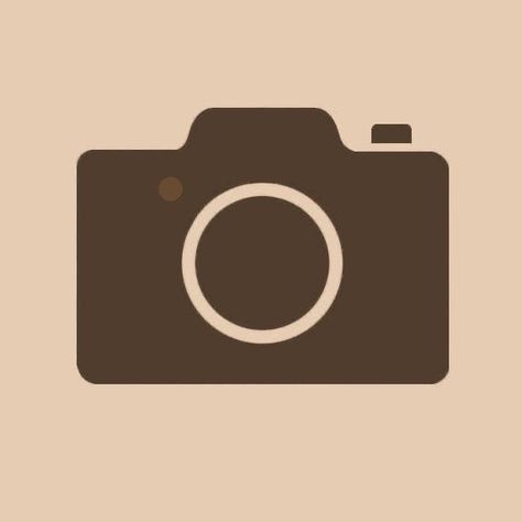 Camera Icon Brown Aesthetic, App Icon Aesthetic Camera, Camera Icons Aesthetic, Telephone Icon Aesthetic, Instagram Brown Icon, Brown Camera App Icon, Iphone Camera Icon, Beige Camera Icon, Brown Camera Icon