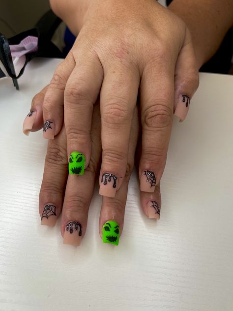 Oogie Boogie Nails, Oogie Boogie, Nail Inspo, Nails