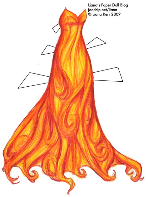 Fire Dress Design, Fiery Outfits, Fire Dress Drawing, Fire Gown, Fire Dress Gowns, Fire Inspired Outfits, Fire Element Outfit, Fire Themed Outfits, Fire Dress