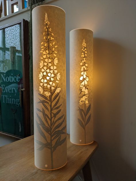 Rosebay Willowherb, Luminaria Diy, Cut Table, Led Art, Lampe Diy, Sculptural Furniture, Miniature Pottery, Handmade Lamp, Handmade Lamps