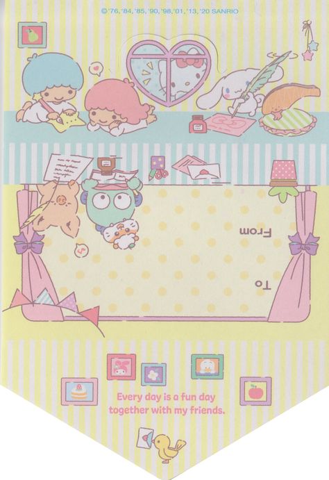 Sanrio Envelope Template, Sanrio Envelope, Cute Envelope Template, Sanrio Prints, Kawaii Envelopes, Papercraft Templates Printables, Envelope Template Printable, Presents Ideas, Free Printable Stationery