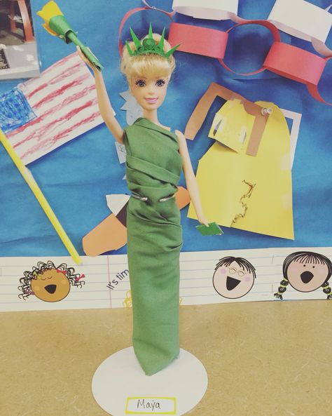 Statue of Liberty Barbie Easy Model, History Project, Science Project, History Projects, Halloween 2024, School Project, Science Projects, School Projects, Projects For Kids