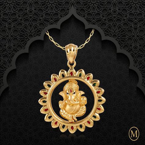 Lord Ganesha Gold Pendant, Mens Locket, Chaturthi Ganesha, Gold Pendants For Men, Ganesh Pendant, Beautiful Pendants, Gold Pendent, Delicate Gold Jewelry, Gold Jewels Design