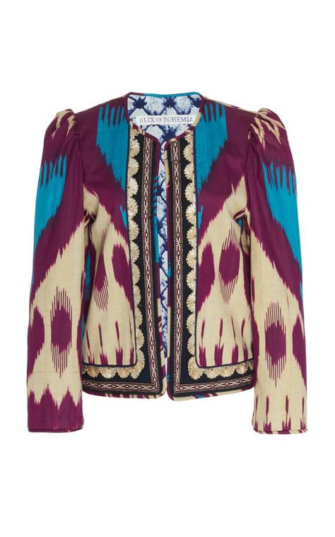 Click product to zoom Morocco Clothing, Desert Queen, Alix Of Bohemia, Gypset Style, Patchwork Blouse, Short Jackets, Bohemian Jackets, Bohemia Style, Patch Work Blouse