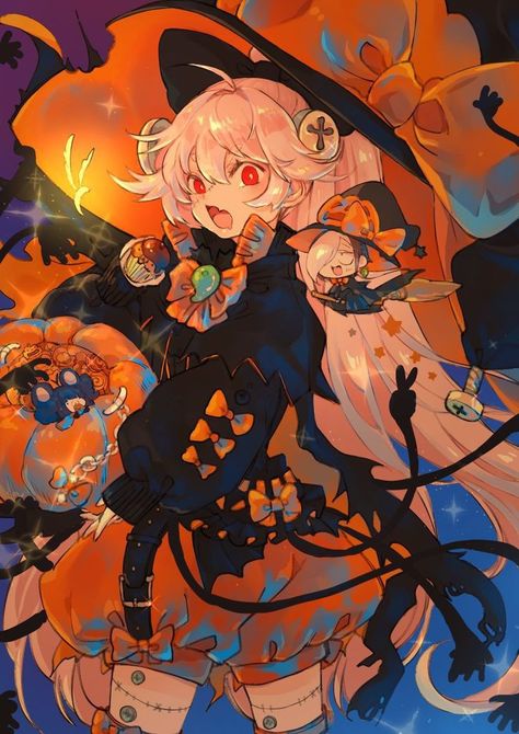 Cute Halloween Anime Pfp, Halloween Profile Pictures Aesthetic, Autumn Pfp Anime, Kawaii Halloween Pfp, Spooky Season Pfp, Genshin Pumpkin Pfp, Genshin Pfp Halloween, Genshin Impact Halloween Pfp, Spooky Anime Pfp