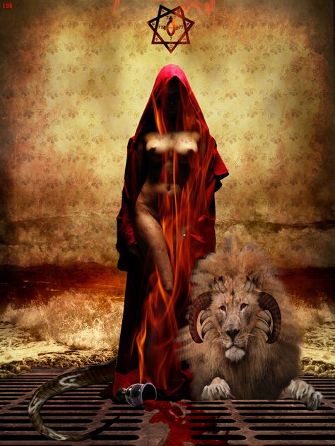 The Birth Of Babalon - Temple Illuminatus Pagan Artwork, Sacred Feminine, Occult Art, Art Women, Arte Obscura, Goddess Art, Spiritual Enlightenment, Arte Fantasy, Gods And Goddesses