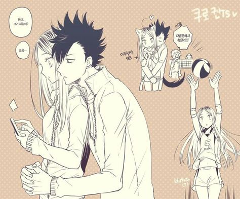 Haikyuu Pictures, Haikyuu Genderbend, Chibi Sketch, Kuroo Tetsurou, Akaashi Keiji, Volleyball Anime, Haikyuu Karasuno, Kenma Kozume, Haikyuu Ships