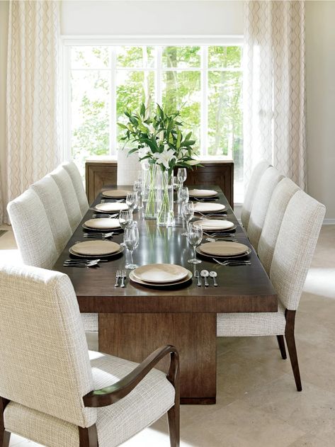 Whether or not you're trying to throw the party of the year or simply a holiday dinner that the family will remember, this extendable dining table fits the needs of your home beautifully. Cathedral Cherry veneers in a texture-defining mocha wood finish add rich character to this minimalist table, creating a dining room centerpiece that's ideal for your personally curated room. The table extension leaves maximize your seating possibilities, allowing you to comfortably seat up to ten guests* at Square Dining Table For 8 Centerpiece, Dining Room Tables Glass, Modern Dining Room Tables 4 Seats, Dining Table With Wood And Fabric Chairs, Dining Room Table Sets For Sale, Dining Room Table Sets The Home Depot, Chairs For Dining Table Mix Match, Luxury Kitchen Table Dining Rooms, Dining Set Overstock