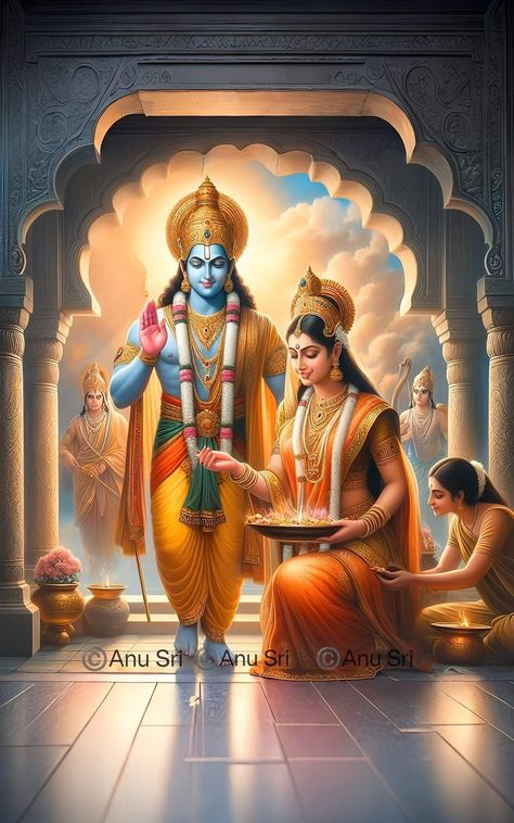 Rama Seetha, Ramadan Painting, Prabhu Ram, Shri Rama, Ram Images, Shree Ram Images, Ram Ji Photo, Ram Sita Photo, Ambe Maa