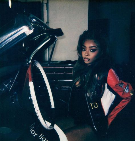 Skai Jackson Photoshoot, Skai Jackson Aesthetic, Car Fashion, Skai Jackson, Beautiful Photoshoot Ideas, Vintage Polaroid, Beautiful Photoshoot, Grad Photos, Cover Ideas