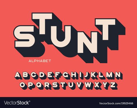 Shadow Font, Vector Alphabet, Font Typography, Bold Letters, Typeface Font, Bold Logo, Bold Fonts, Long Shadow, Cool Lettering