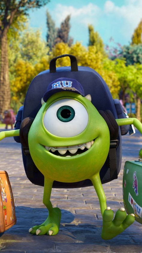 Mike Wazowski Monsters University iPhone 5 Wallpaper Immagini Grinch, شركة المرعبين المحدودة, Pixar Theory, Mike And Sulley, Film Trailer, Billy Crystal, Pixar Films, Disney Monsters, Septième Art