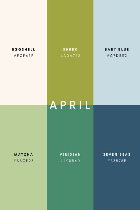 April Color Palette, Palette Aesthetic, Sejarah Kuno, Graphic Design Creative, Color Design Inspiration, Pantone Colour Palettes, Hex Color Palette, Logo Creator, Color Schemes Colour Palettes