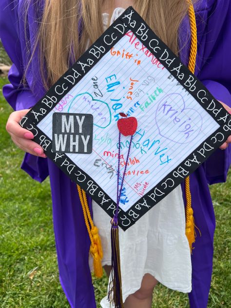 Teacher Graduation Cap Students Sign, Student Teacher Graduation Stole, Student Teaching Graduation Ideas, Student Teaching Graduation Cap, College Graduation Pictures Teacher Education Major, Student Teacher Graduation Cap, Teacher Grad Caps, Teaching Graduation Cap, Future Teacher Graduation Cap